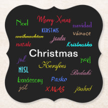 ブラックの世界のモダンクリスマス