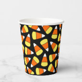 ブラックの大きなハロウィーンキャンディーコーン 紙コップ (裏面)
