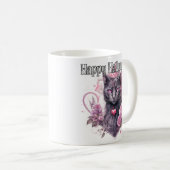 ブラックの子猫 | ハッピー ハロウィン コーヒーマグカップ (正面右)