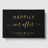 ブラックの後で幸せに結婚なる ゲストブック (正面)