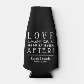 ブラックの後で幸せに結婚なる ボトルクーラー (正面)