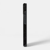 ブラックの抽象的な宇宙の天文学デザイン iPhoneケース (左側面)