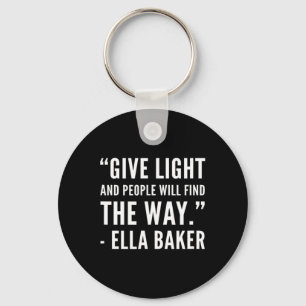 ブラックの歴史 – Ella Civil Rights Baker African Am キーホルダー