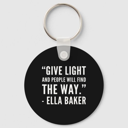 ブラックの歴史 – Ella Civil Rights Baker African Am キーホルダー (正面)