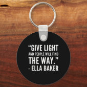 ブラックの歴史 – Ella Civil Rights Baker African Am キーホルダー (正面)