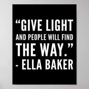 ブラックの歴史 – Ella Civil Rights Baker African Am ポスター