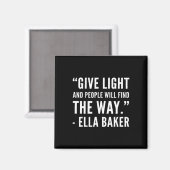 ブラックの歴史 – Ella Civil Rights Baker African Am マグネット (正面/裏面)