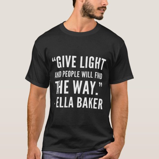 ブラックの歴史 – Ella Civil Rights Baker African Am Tシャツ (正面)
