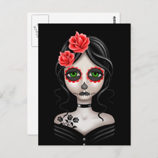 ブラックの死んだ少女の悲しい日 ポストカード (正面/裏面)