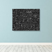 ブラックの物理方程式// キャンバスプリント (インサイチュ (ウッドフロア))