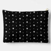 ブラックの白い星 アクセサリーポーチ (裏面)