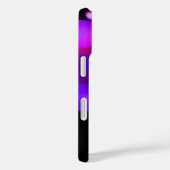 ブラックの紫色のピンク明るい赤紫色フラクタルバブル Case-Mate iPhoneケース (裏面 / 右)