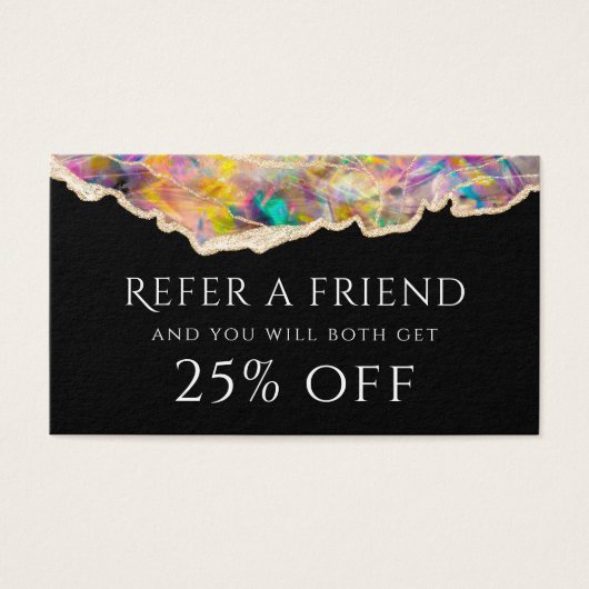 ブラックの紹介カードにOpal (正面)