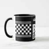 ブラックの背景に白文字でお名前入りBig Daddy マグカップ (左)