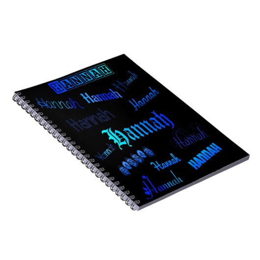 ブラックの色合い – ハンナ ノートブック (右側)