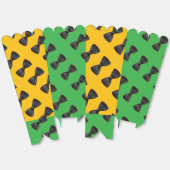 ブラックの蝶ネクタイ リピート イエロー グリーン フェイバーボックス (見開き)