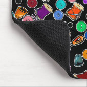 ブラックの裁縫供給を2回切断 マウスパッド (コーナー)