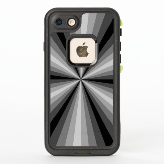 ブラックの視覚効果 Lifeproofケース LifeProof iPhoneケース (裏面)