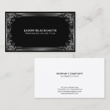 ブラックの豪華なリーガルシルバーフレーム