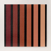 ブラックの赤ストライプ色の色合い ジグソーパズル (横)