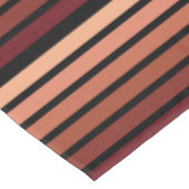 ブラックの赤ストライプ色の色合い テーブルクロス (アングル)