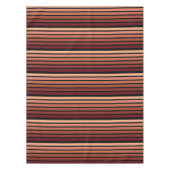 ブラックの赤ストライプ色の色合い テーブルクロス (正面)