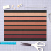 ブラックの赤ストライプ色の色合い 薄葉紙 (クラフト)