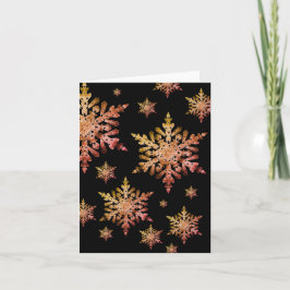 ブラックの銅スノーフレーク シーズンカード