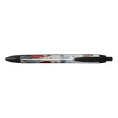 ブラックの2枚の写真 黒ボールペン (裏面)