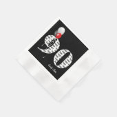 ブラックの90th誕生日パーティー風船 縁ありカクテルナプキン (角)