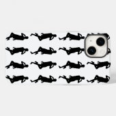 ブラックはっきりしたゴーモダンガールズ Case-Mate iPhoneケース (裏面 (横))