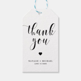 ブラックはっきりしたスクリプ結婚トの感謝ギフトラベル ギフトタグ