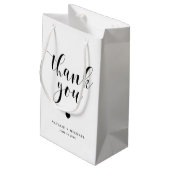 ブラックはっきりしたスクリプ結婚トの感謝抱き枕 スモールペーパーバッグ (裏面アングル)