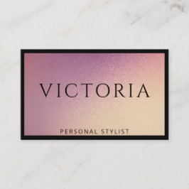 ブラックはっきりしたタイポグラフィオンシックグラデーション背景 名刺