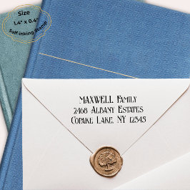 ブラックはっきりしたタイポグラフィモノグエレガントラム セルフインキングスタンプ