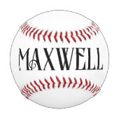 ブラックはっきりしたタイポグラフィモノグラモダンム 野球ボール (正面)