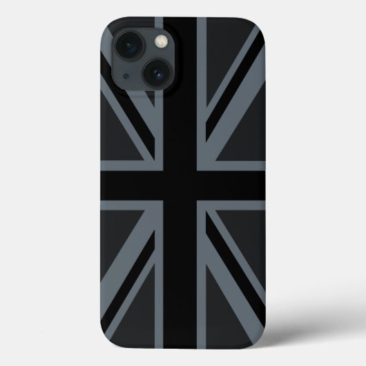ブラックはっきりした・ユニオン・ジャック Case-Mate iPhoneケース (裏面)