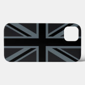 ブラックはっきりした・ユニオン・ジャック Case-Mate iPhoneケース (裏面 (横))