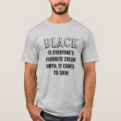 ブラックは皆お気に入りののカラーTシャツ Tシャツ (正面)