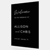 ブラックへようこそ結婚アクリル アクリルサイン (傾斜)