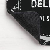 ブラックやる気を起こさせるグレイカスタム常時配信 マウスパッド (コーナー)