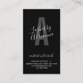 ブラックアイコンメイクアップLash Extensionアフターケア 名刺 (正面)