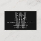 ブラックアイコンラッシュエクステンションアフターケア命令 名刺 (正面)