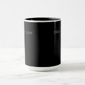 ブラックアイコン タイポグラフィマグ マグカップ (中央)