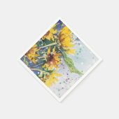 ブラックアイスーザンパーティーナプキンス スタンダードカクテルナプキン (角)