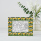 ブラックアイズスーザンフラワーズ写真 ポストカード (スタンド正面)