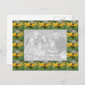 ブラックアイズスーザンフラワーズ写真 ポストカード (正面/裏面)