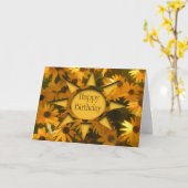 ブラックアイドササンズ誕生日カード カード (黄色い花)