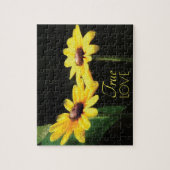 ブラックアイドスサンズトゥルーラブファインアート写真 ジグソーパズル (縦)