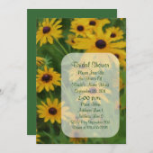 ブラックアイドスーザンアートフローラブライダルシャワー招待状 招待状 (正面/裏面)